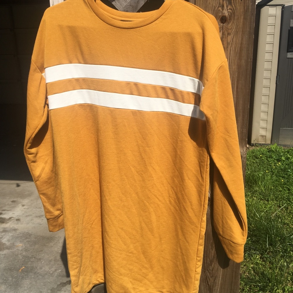 Forever 21 yellow sweater dress